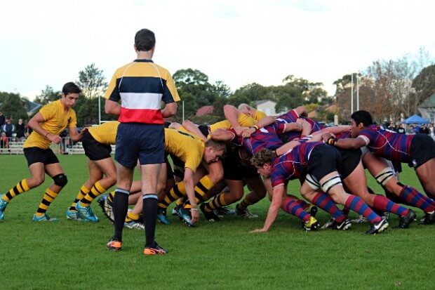 Scrum time at Hunters Hill