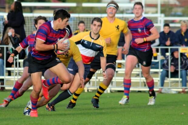 Try scorer Triston Reilly on the move