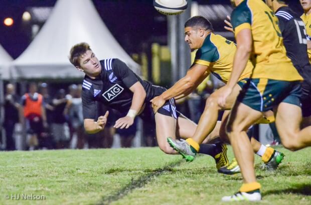 Jordie Barrett had a fruitful game scoring 15 points including a try