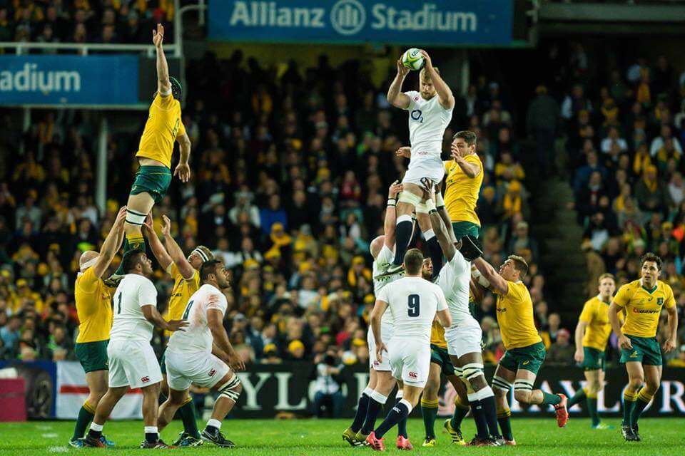 England lineout win