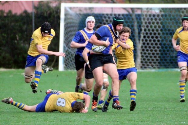 Lachlan Drew-Morris on a barnstorming run