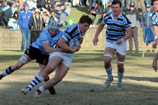 Michael Fenn near the line