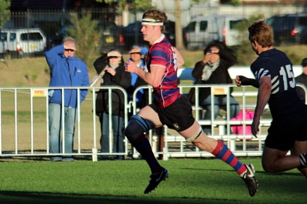 James Ashhurst - one of Joeys' best - scoringa runaway try. 