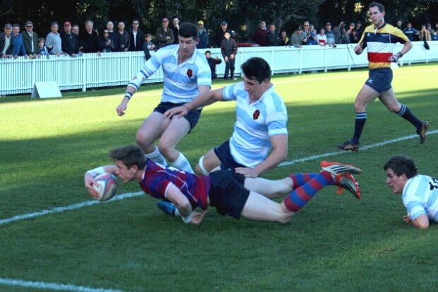 Lachlan Day scores his second try