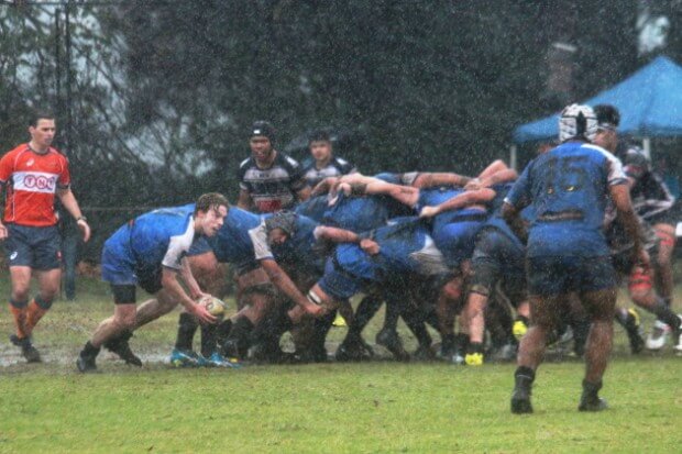 Just scrumming in the rain