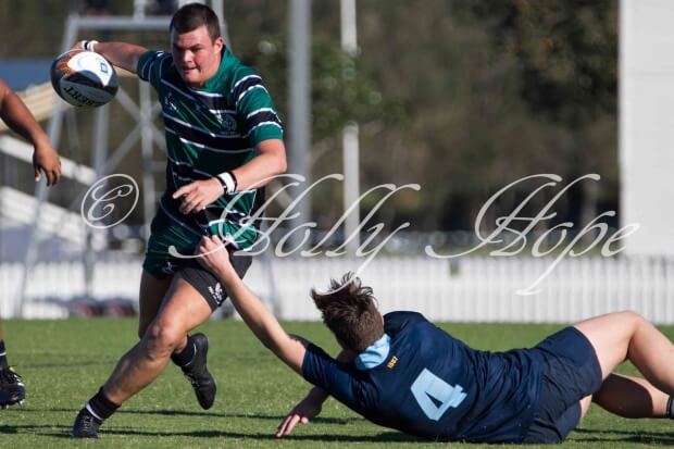 Australian Schoolboy Sean Farrell scored a try - Image courtesy of Holly Hope Photography