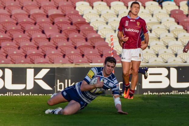 Fullback Patrick James scores for Brothers