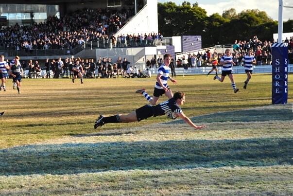 Hamish Sheehan scores for Shore