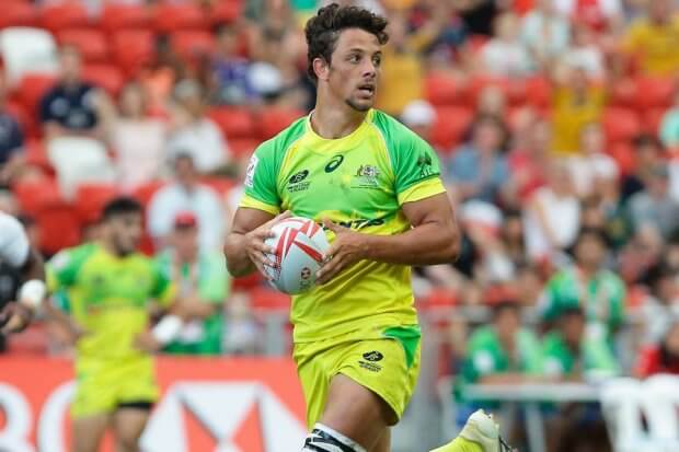 Samm Figg, playing for the Aussie 7s