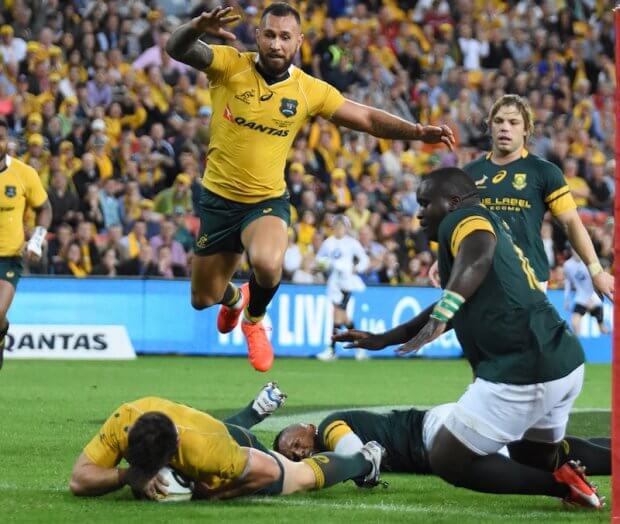 Quade Cooper and Bernard Foley scores vs South Africa 2016