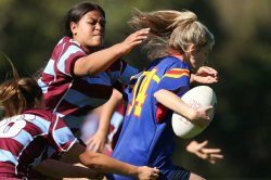 Girls Sevens at Narrabeen 2014 - Photo credit Paul Seiser