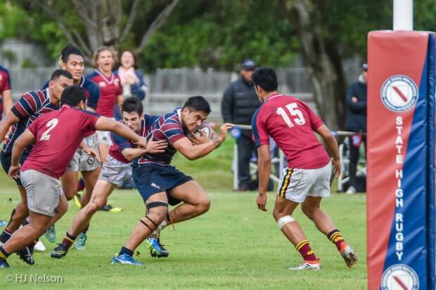 Tautau Kapea barges over for TSS's first try