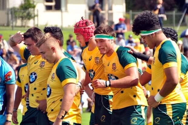 Aussies setting up a strong scrum