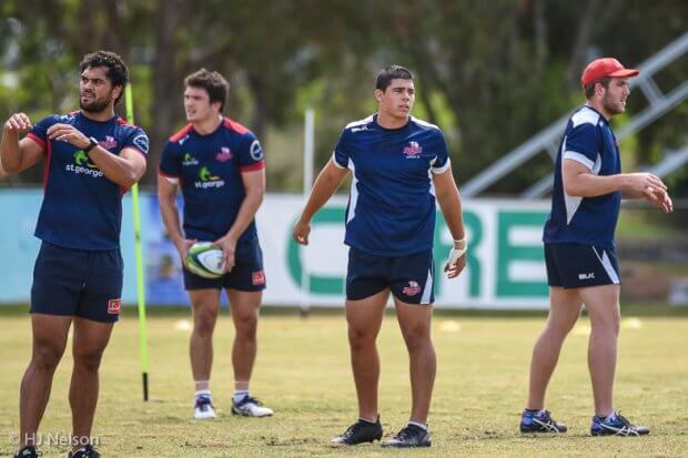 Karmichael Hunt, Michael Gunn, Dylan Riley and Angus Scott-Young 