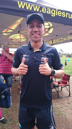 Christian at Brumbies Meet the Player day -Photo by Sue T