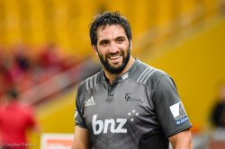 Crusaders captain Sam Whitelock can afford a smile after achieving a three-peat