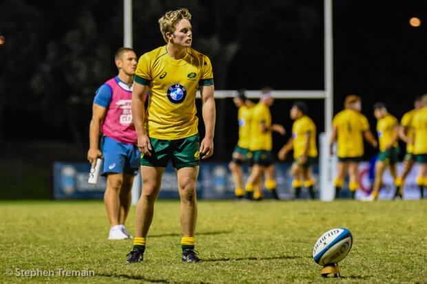 Ryan Lonergan kicked well in windy conditions