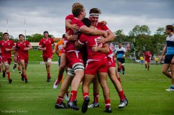 Reds celebrate Sam Edwards first try