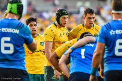 Lopeti Timani, Adam Coleman and Rory Arnold about to pack down a scrum