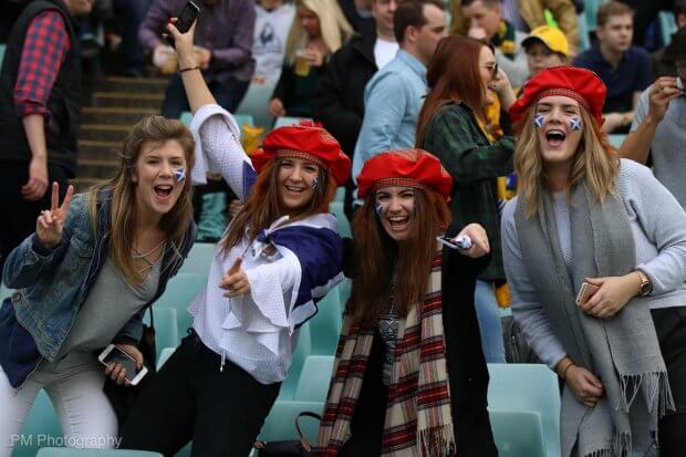 Scottish fans, excited even before the win.