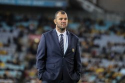 Michael Cheika was practising being sad even before kickoff.
