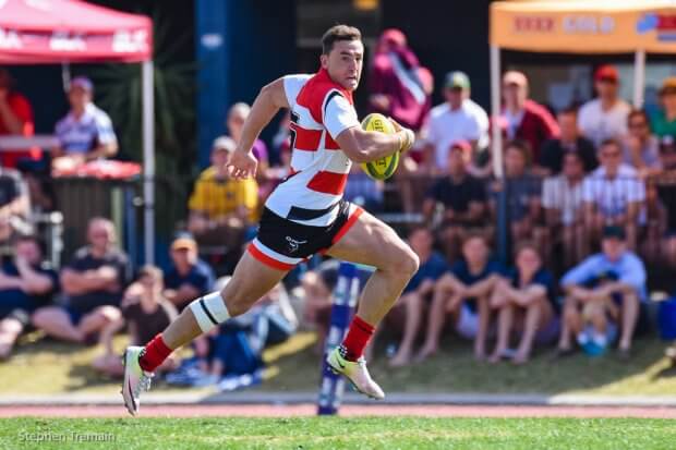 Tom Banks scoots away to score his 2nd try