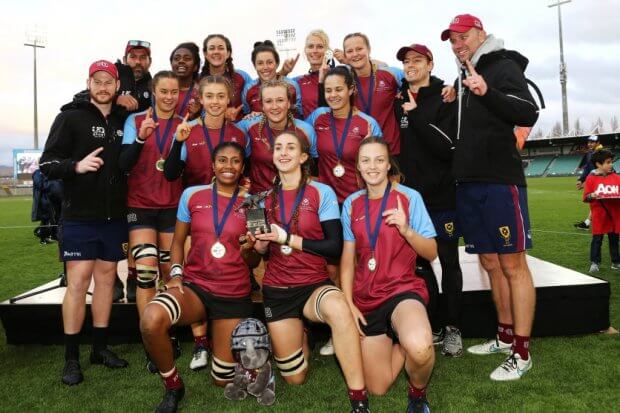 University of QLD winners of 1st Round of Uni 7s (Photo credit ARU Media/Karen Watson)