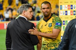 Kurtley Beale and Rod Kafer