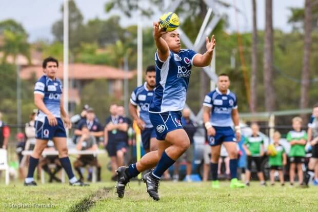 Alex Mafi juggles the ball