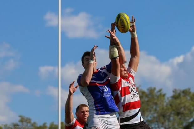 Darcy Swain steals a lineout.