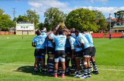 Fiji Pre-game huddle