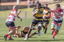 Isi Naisarani on the charge for the Spirit against the Vikings in Rnd 2 of NRC 2017 (Michael Daniel Photography)