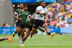 Fiji are on the charge.  Third and first in the last two rounds.  