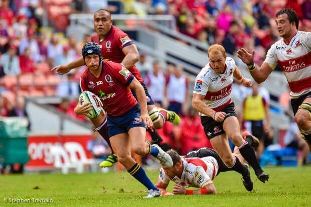 Hamish Stewart's 1st half break led to a try be Brandon Paenga-Amosa