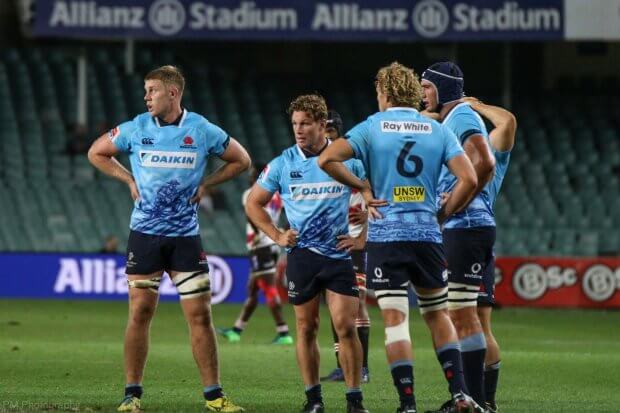 Hands on hips for the Waratahs