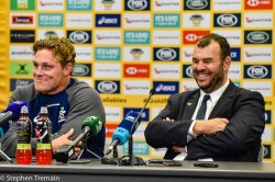 Michael Hooper and MIchael Cheika press conference