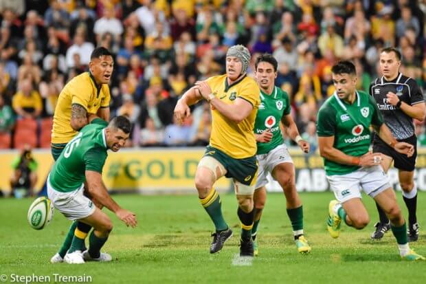 David Pocock chases a loose ball