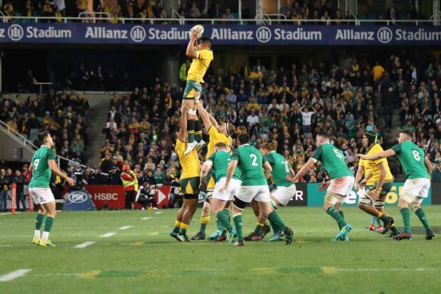 Lineout won by Peter Samu.