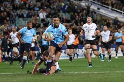 Kurtley Beale strolls in for a try.