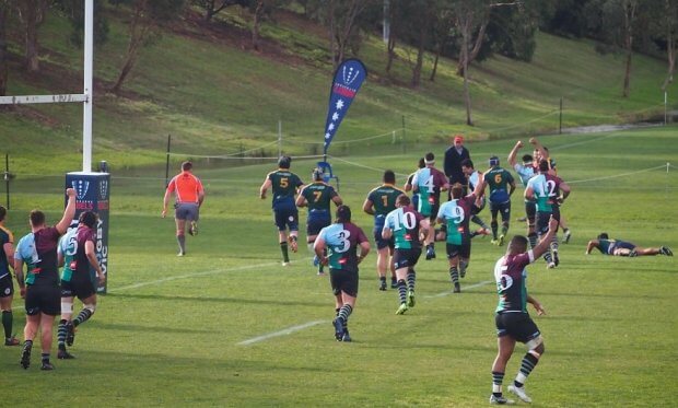 Dewar Shield Final 2018-08-18 - Sam Aolele scores for the Harlequins - photo 22metri