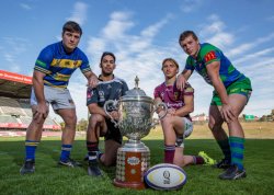 Matt Gordon (Easts), Jayden Ngamanu (Souths), Tate McDermott (UQ) and Tom Kibble (GPS) 