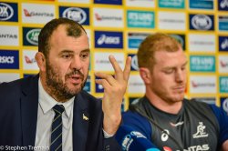 Michael Cheika and David Pocock post match press conference