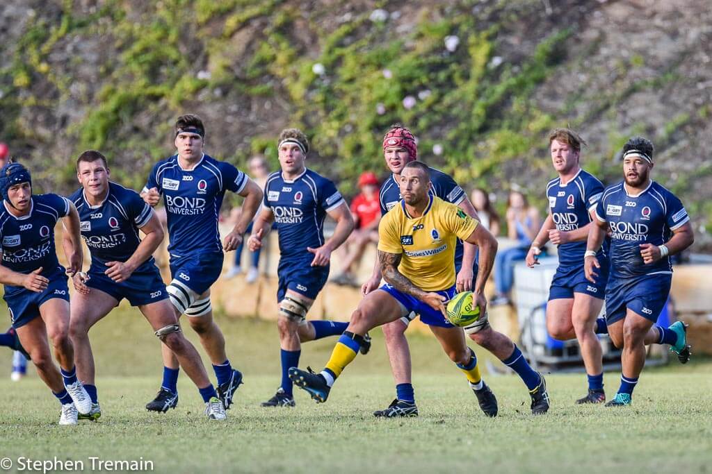 Quade Cooper fires a long pass