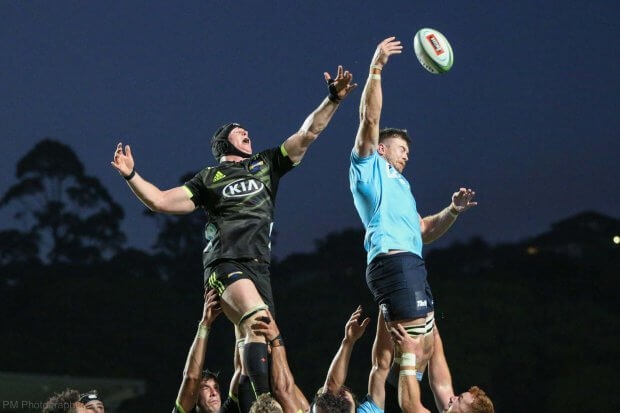 Holloway nicks a line out.