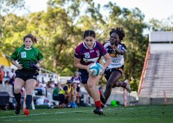 Alana Elisaia scored the only try in the first half but it wasn't enough as NSW took their second title in two years.