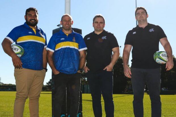 NSW NRC 2019 Coaches Pauli Taumoepeau & Chris Whitaker (Rays) Robert Taylor & Ben McCormack (Eagles)