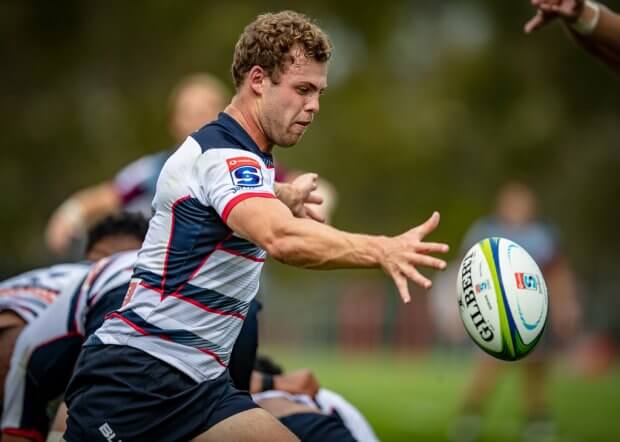 Theo Strang. Photo credit: Reds Rugby / Brendan Hertel