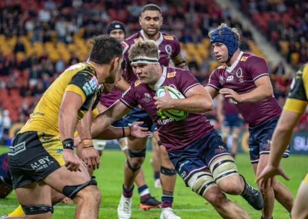 Angus Scott-Young QLD Reds v Western Force (Photo Credit QRU Brendan Hertel)