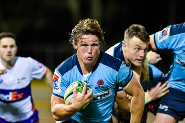 Michael Hooper full steam ahead Waratahs v Rebels Super Rugby 2020 (Credit - Keith McInnes Photography)